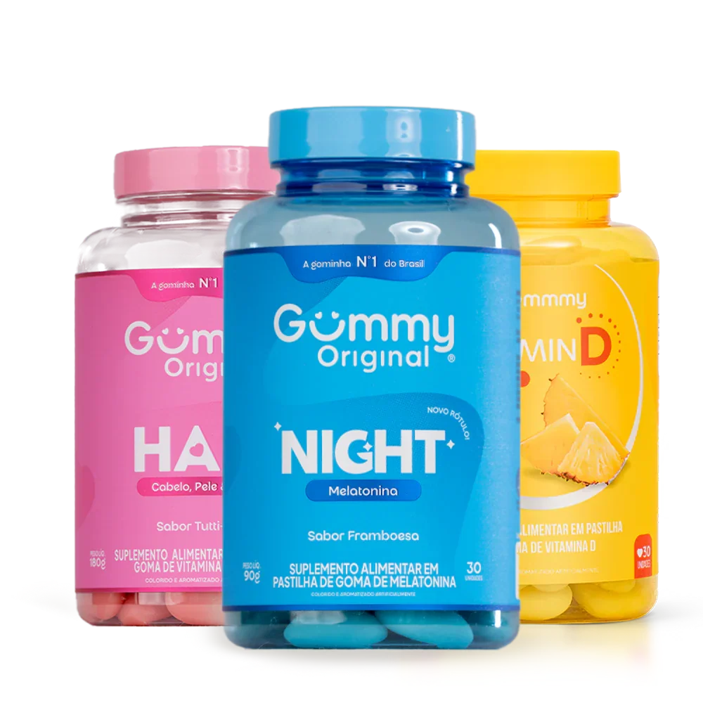 Kit Gummy Trio Cuidado Completo