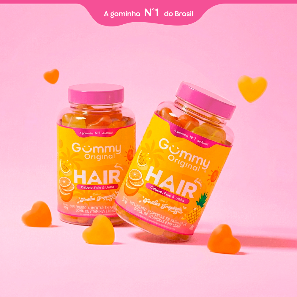 Gummy Hair® - Frutas Tropicais 180g