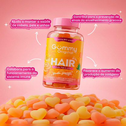 Gummy Hair® - Frutas Tropicais 180g