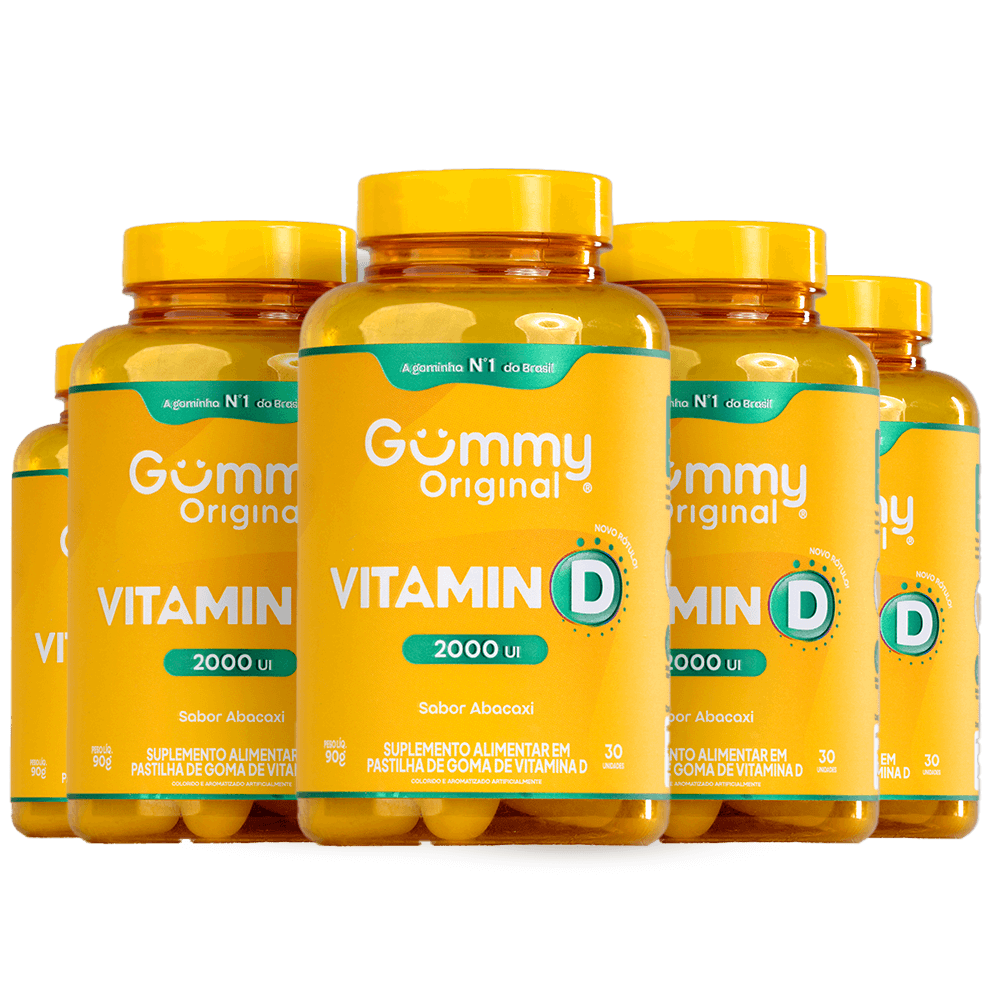 6 Gummy Vitamina D Abacaxi