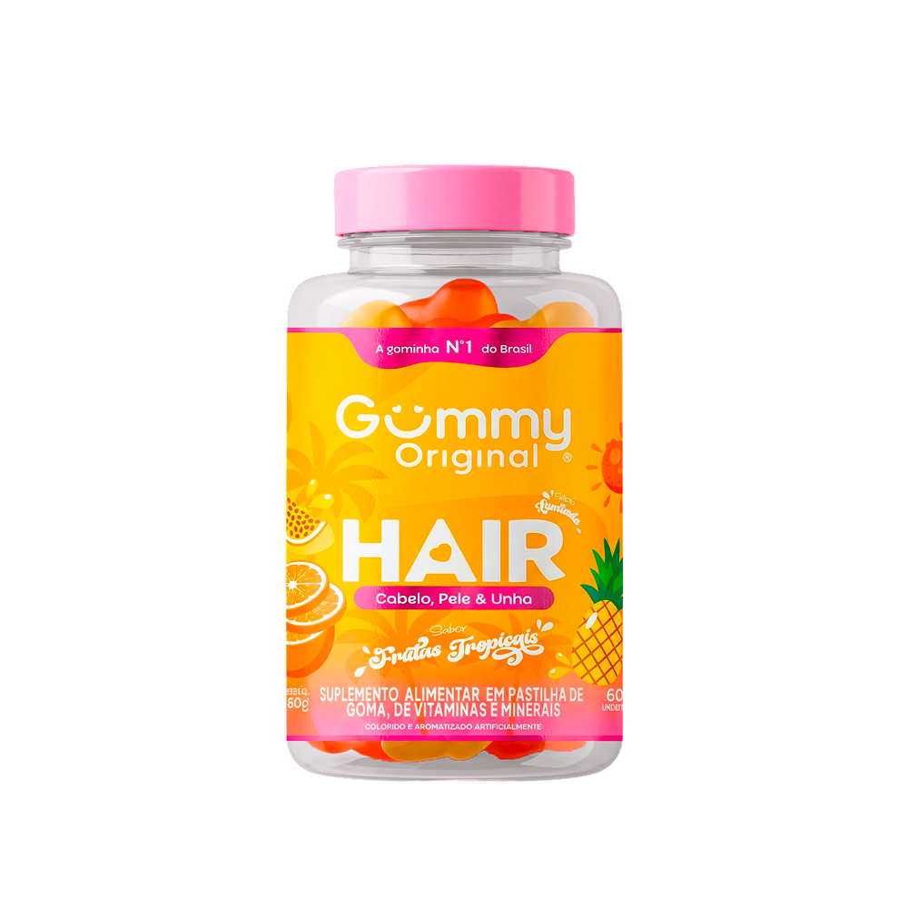 Gummy Hair® - Frutas Tropicais 180g