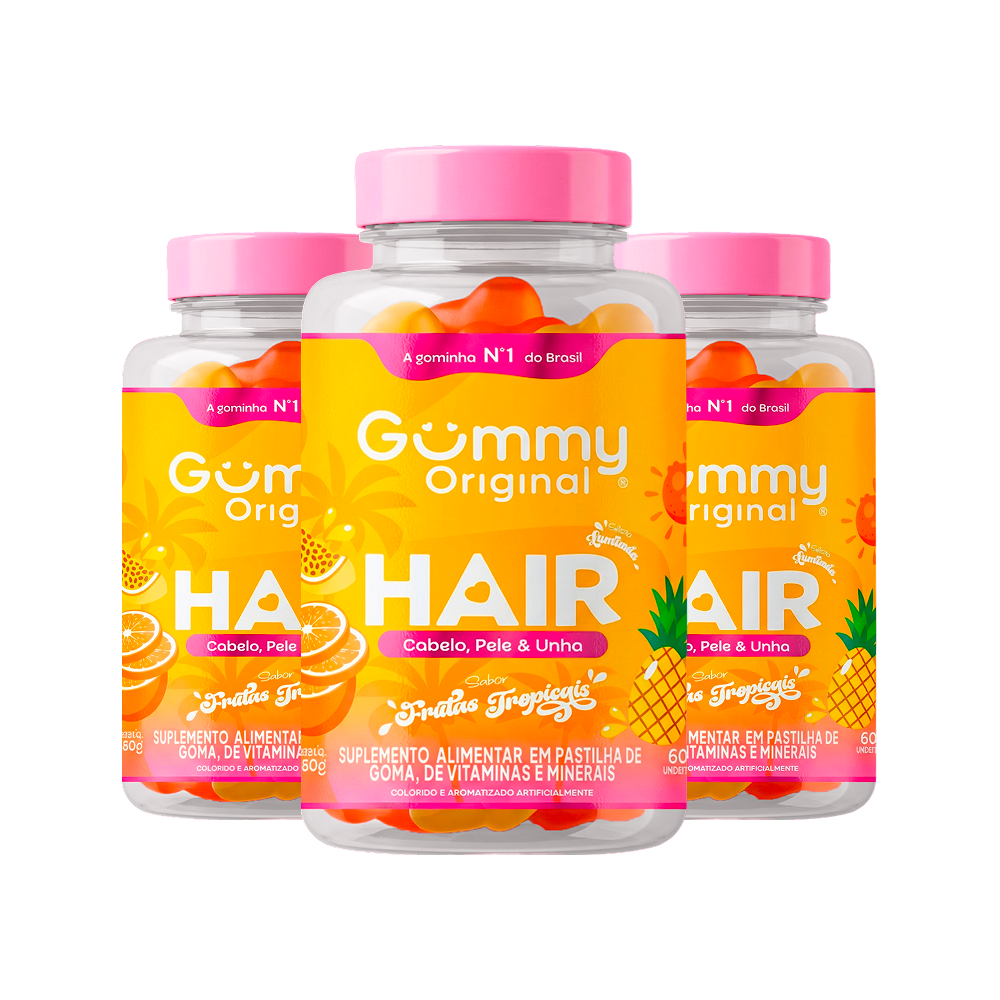Gummy Hair® - Frutas Tropicais 180g