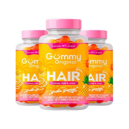 Gummy Hair® - Frutas Tropicais 180g