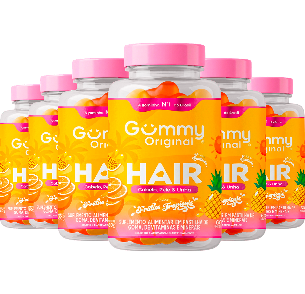 Gummy Hair® - Frutas Tropicais 180g