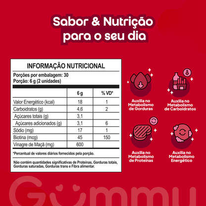 Gummy® Vinagre de Maçã - 180 g